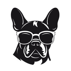 French Bulldog with sunglasses 