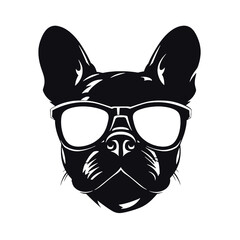 French Bulldog with sunglasses 