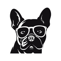 French Bulldog with sunglasses 