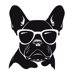 French Bulldog with sunglasses