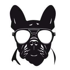 French Bulldog with sunglasses