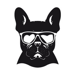 French Bulldog with sunglasses