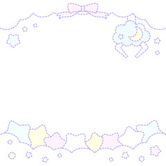 ファンシースターキャッチャースクエアフレーム⭐︎PNG