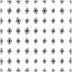 Caro rhombus grid seamless pattern