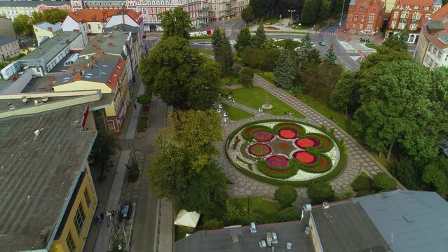 Square Skwer Pierwszych Slupszczan Slupsk Aerial View Poland
