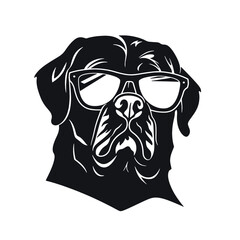 Fototapeta premium Rottweiler Silhouette 