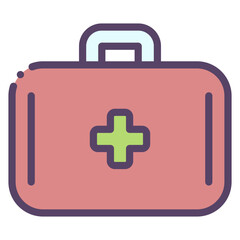Obraz premium first aid kit icon