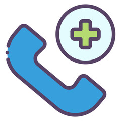 Fototapeta premium medical call center icon