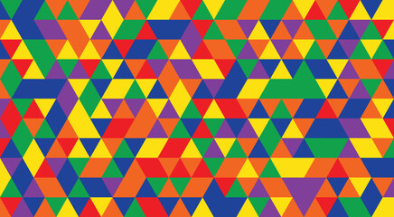 BaseHexDividedRainbow LGBT triangle abstract background - 787217387