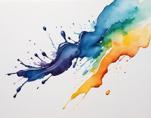 Obraz premium Strokes and splashes of multi-colored oil paint