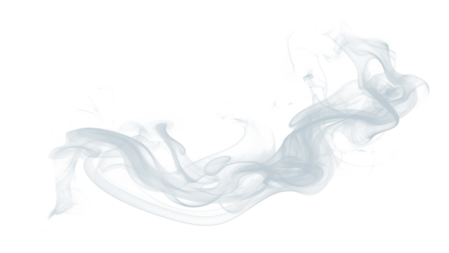 PNG isolated smoke effect, transparent background