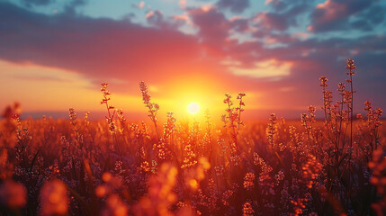 Witness the beauty of nature as the sun sets gracefully. 