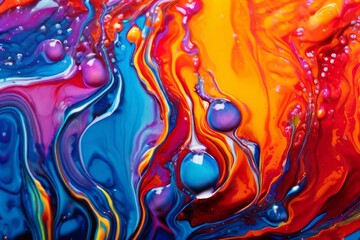 Creativity in brush strokes: close to vibrant abstract backgrounds
