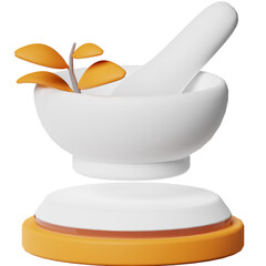  Herbal Mortar Medical Hospital 3D Object