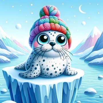 Seal on an iceberg