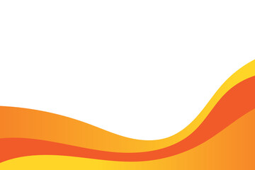 Abstract orange wavy business background. Vector illustration