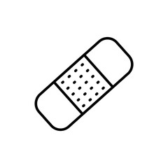 Bandage outline icons, minimalist vector illustration ,simple transparent graphic element .Isolated on white background