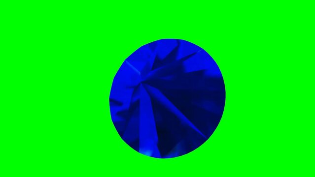 Rotating blue diamond