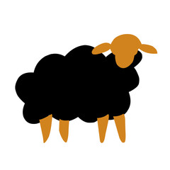 Sheep wallpaper vector,Cute sheep,Cute sheep pattern graphics.