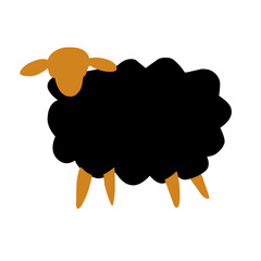 Sheep wallpaper vector,Cute sheep,Cute sheep pattern graphics.