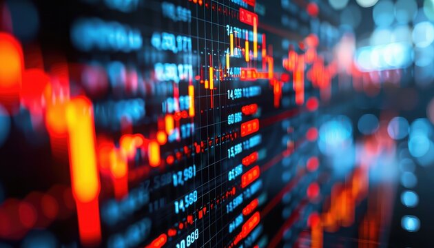 Investor Sentiment Analysis, Feature images of sentiment analysis tools, social media monitoring, and investor surveys to depict the role of investor sentiment in driving market volatility