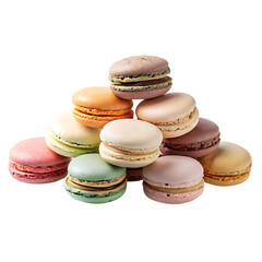 Fototapeta premium Macaroon isolated on transparent background