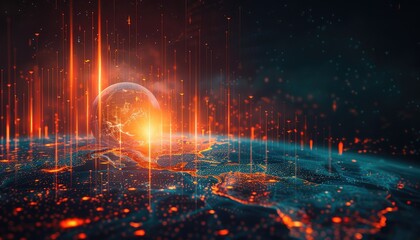 Global Economic Uncertainty, Feature images of geopolitical tensions, trade disputes, and economic crises around the world to represent the geopolitical and macroeconomic factors driving market volati