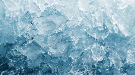 ice frozen background. cold temperature. Blue background with cracks on the ice surface. winter - obrazy, fototapety, plakaty