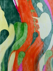 squeegee art pull painting background