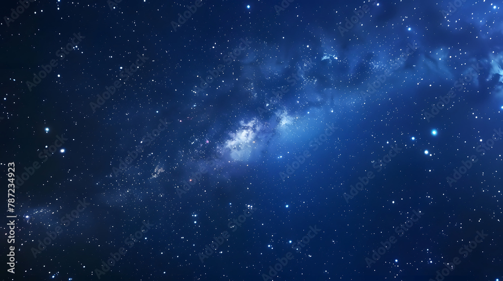 Poster starry night sky as a background dark interstellar space : generative ai