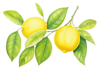 PNG Lemon yellow fruit plant.