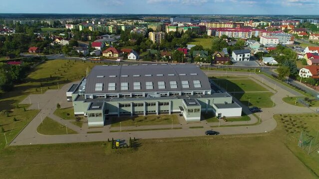 Sports Hall Biala Podlaska Hala Sportowa Aerial View Poland