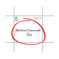 National lemonade day, calendar date.