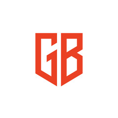 GB. Monogram of Two letters G and B. Luxury, simple, minimal and elegant GB logo design. Vector illustration template.
