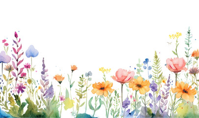 PNG Midsummer border watercolor backgrounds painting outdoors.