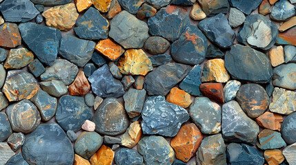 seamless pattern, stones, sea pebbles