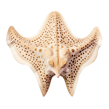 angel shark isolated on white