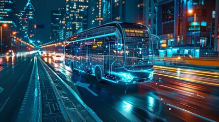 A vision of urban transportation evolution with self-driving buses and coordinated traffic systems for safer and more efficient travel