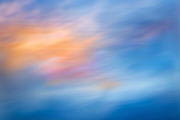 Fototapeta premium Soft gradient blend in gentle pastel hues for a softly blurred background with serene light colors