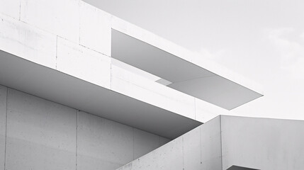 Fototapeta premium Discovering Minimalist Perspectives: Exploring the Essence of Form and Space in Abstract Images