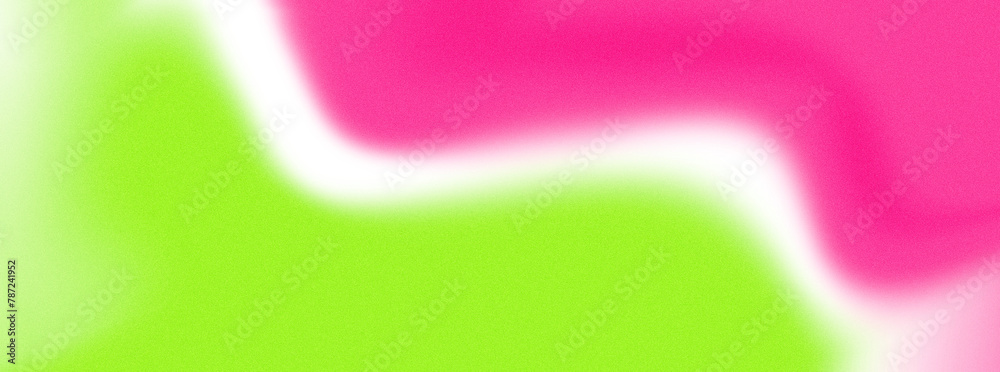 Poster Abstract soft neon gradient texture with noise and blur effects. Colorful digital soft noise effect on transparent background. Effect of film overlay on the screen