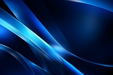 Naklejka premium Dazzling Futuristic Lighting Effects in Vibrant Blue Abstract Background