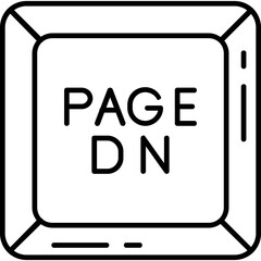 Page down key Icon