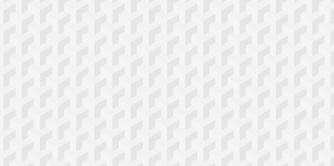 Fototapeta premium Abstract cubes geometric tile and mosaic wall or grid hexagon technology wallpaper. white and gray geometric block cube structure backdrop grid triangle texture vintage design.