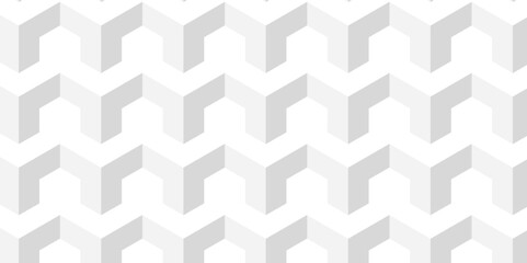Abstract cubes geometric tile and mosaic wall or grid hexagon technology wallpaper. white and gray geometric block cube structure backdrop grid triangle texture vintage design.