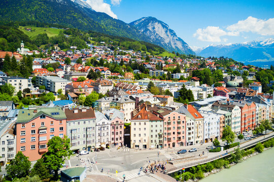 Innsbruck aerial view, Austria