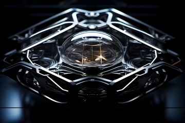 Intricately Engineered Futuristic Nanotechnology Architectural Pattern