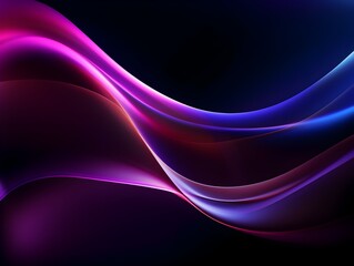 Mesmerizing Futuristic Neon Wave Backdrop with Glowing Bokeh Lights and Vibrant Spectrum of Colors