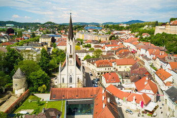 Melk Monastery aerial view