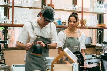 Cafe Excellence, Professional Baristas and Staff Serving Hot Drinks with Expertise, A Woman-Owned...